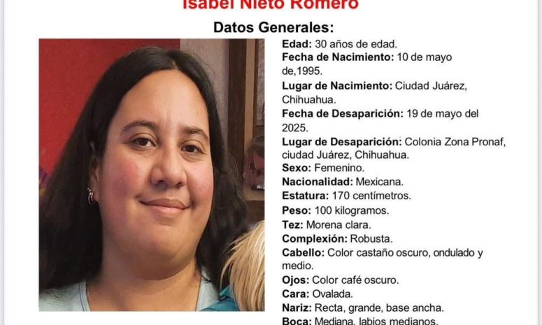 Solicitan apoyo para localizar a mujer desaparecida