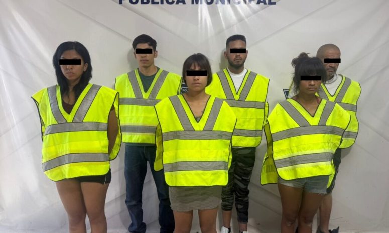 Caen 6 implicados en gresca con policías; portaban cristal