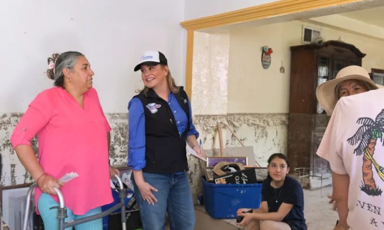 Coordina Maru entrega de apoyos a damnificados en Juárez