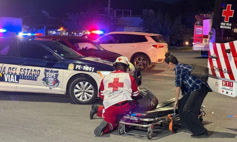 Hombre resulta lesionado tras ser atropellado en Quintas Carolinas