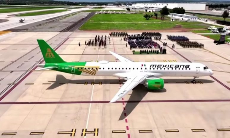 Llega primer avión Embraer E195-E2 de Mexicana; no es capricho: Sheinbaum