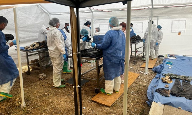 Completa Forense análisis de 323 cuerpos de crematorio