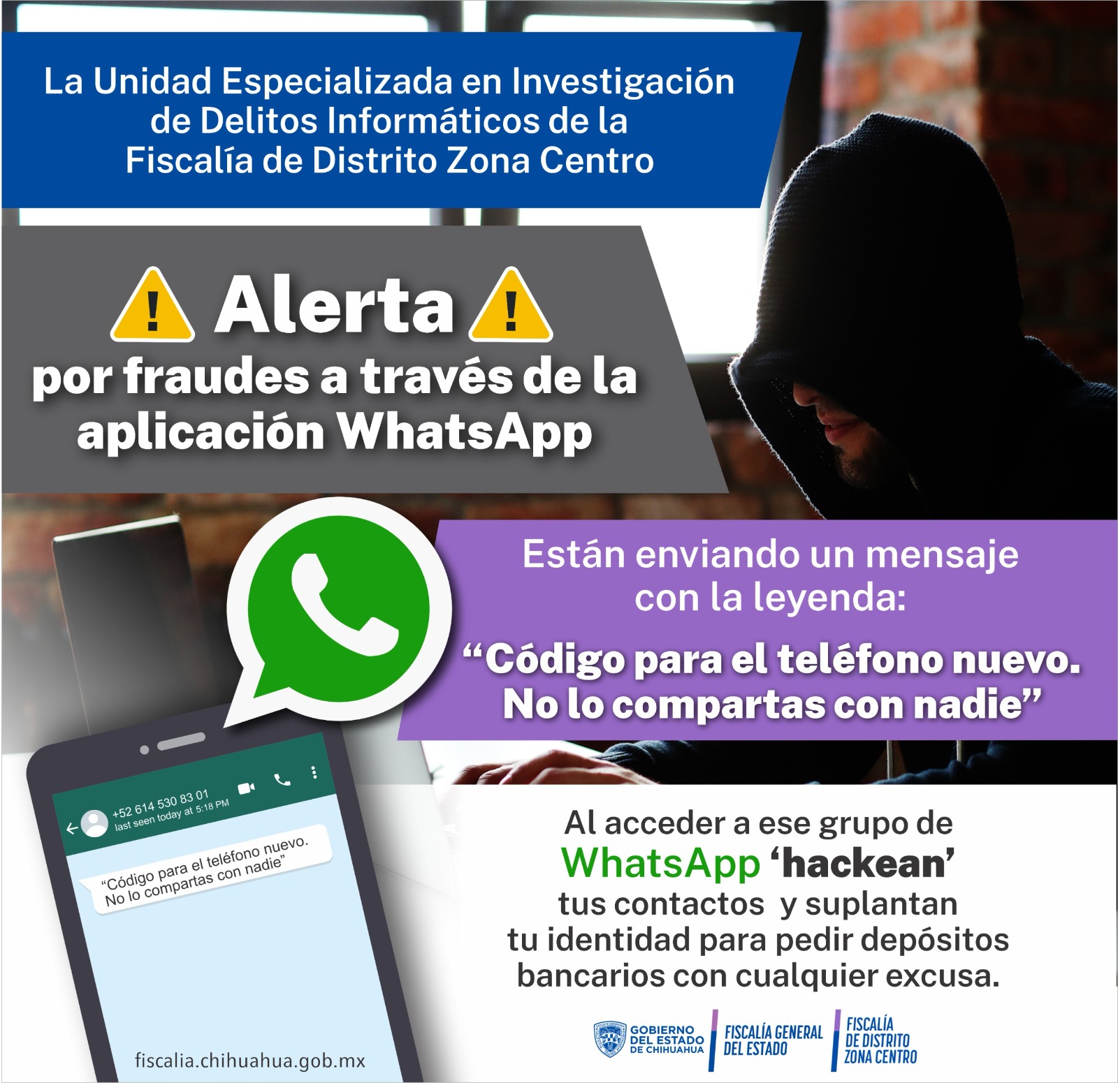 Alerta Fiscalía por fraudes con códigos falsos de WhatsApp - Noticias ...