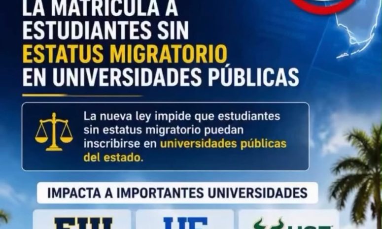 Florida impedirá el ingreso de estudiantes indocumentados a universidades públicas