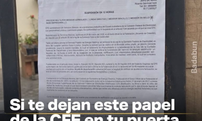🚨 ¡ALERTA POR FALSO AVISO DE CFE