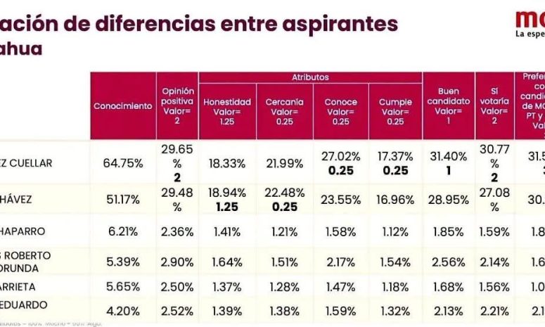 Cruz Pérez Cuéllar supera a Andrea Chávez en encuesta interna de Morena