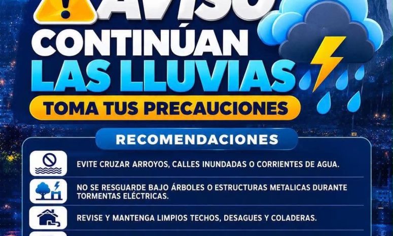 Siguen las lluvias en Chihuahua