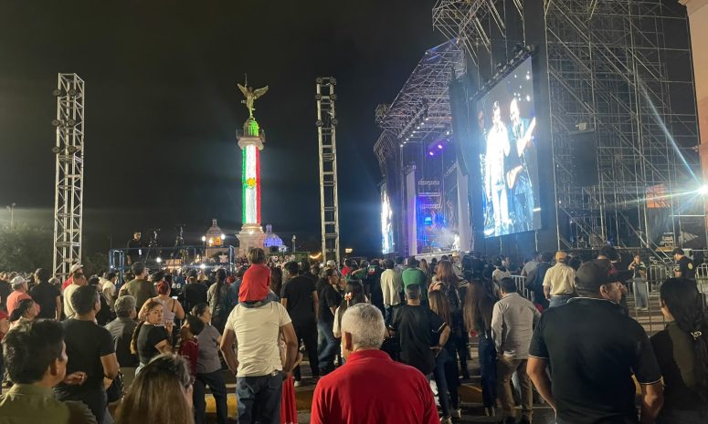Llegan entre 5 mil y 8 mil personas al Centro por festejos del Grito