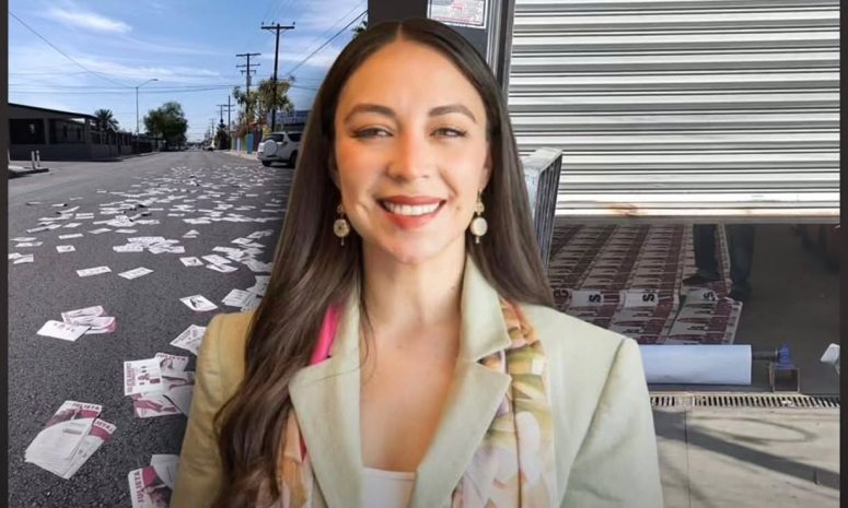 Hallan miles de folletos y almacén con propaganda de Julieta Ramírez en Mexicali