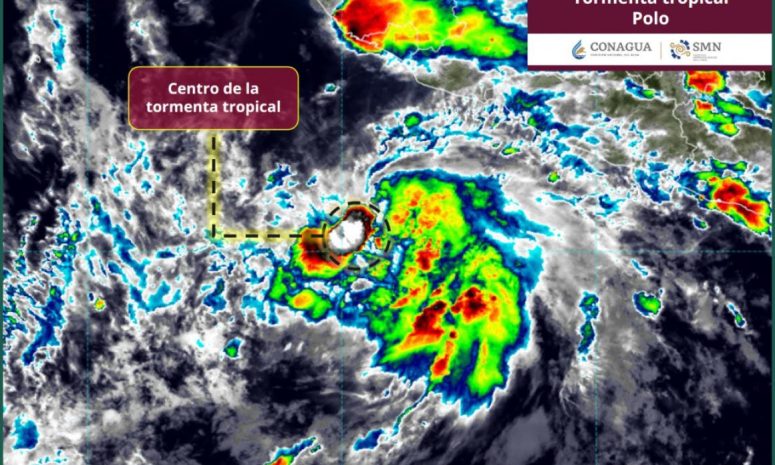 Se forma tormenta tropical Polo frente a costas del Pacífico mexicanoS