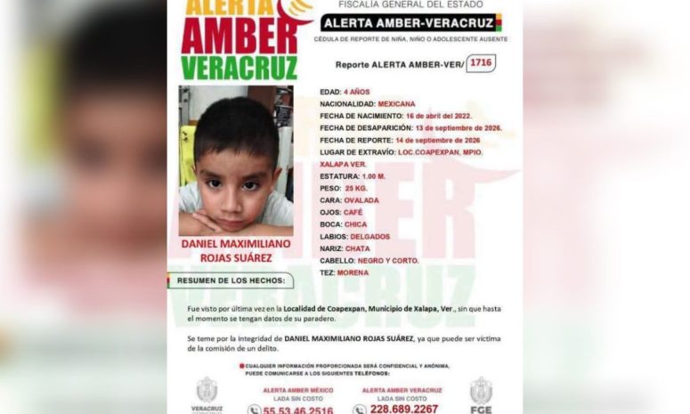 Arrestan a familiares de niño localizado sin vida en Veracruz