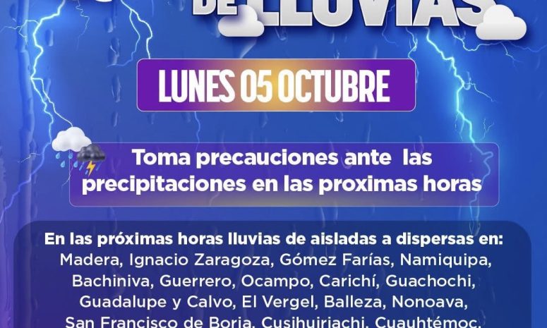 🌧️ ¡Toma precauciones ante las lluvias! ⚠️
