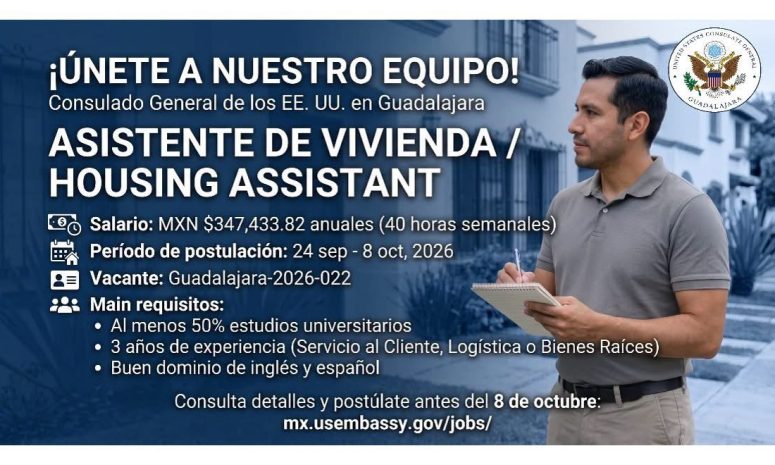 ¡Únete a nuestro equipo en el Consulado General de los EE. UU. en Guadalajara!