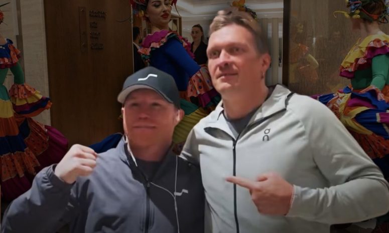 Reciben al “Canelo” Álvarez con música mexicana en Arabia Saudita; peleará por título mundial