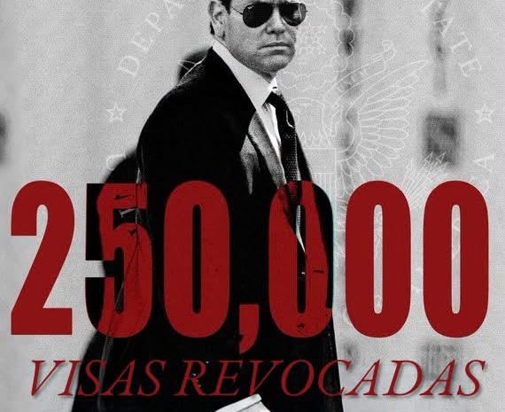 Estados Unidos revoca más de 250 mil visas en una cifra histórica