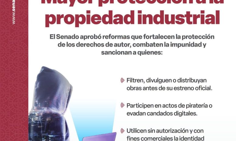 Senado aprueba reformas para reforzar la protección de obras y combatir la piratería