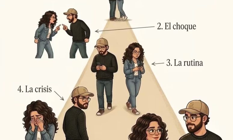 Las cinco etapas de todo matrimonio
