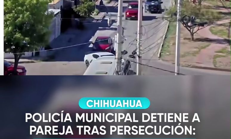 Detienen a pareja tras persecución por robo de camioneta en Cerro de la Cruz