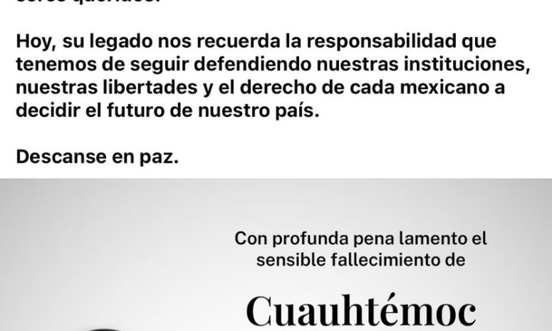 Maru Campos lamenta muerte de Cuauhtémoc Cárdenas y reconoce su legado democrático