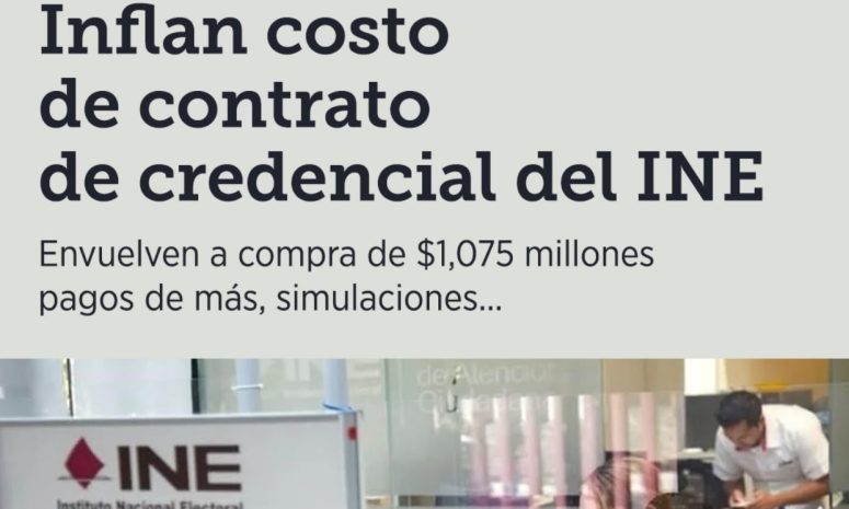 Denuncian presuntos sobrecostos y simulación en contrato de mil 75 millones del INE